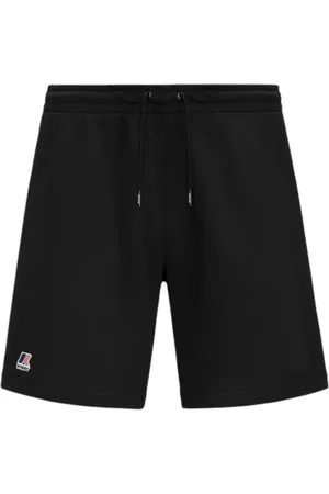 K-Way Korte broeken, Heren, Zwart, XL, Katoen, Zwarte Jogging Shorts Bermuda Poly Katoen