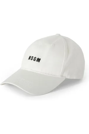 Msgm Accessoires, Heren, Wit, ONE Size, Katoen, Katoenen hoeden