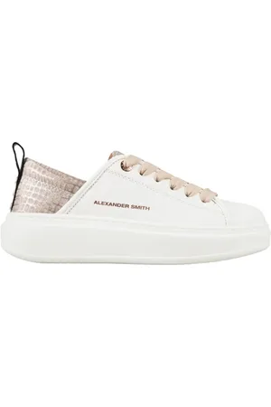 Alexander Smith Schoenen, Dames, Wit, 35 EU, Katoen, Eco-Wembley Woman Beige