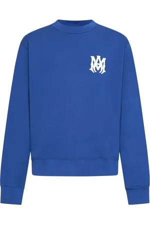 AMIRI Sweatshirts & Hoodies, Heren, Blauw, M, Katoen, MA Core Logo Crew