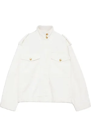 ANINE BING Jassen, Dames, , M, Katoen, Audrey Jas Ivoren Oversized Knoopjas