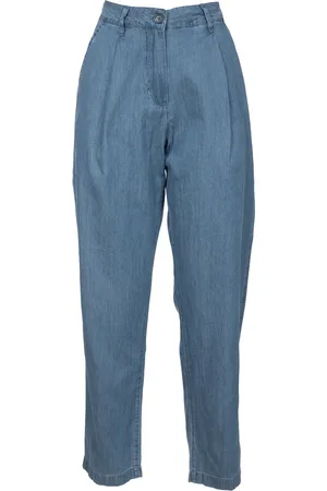 Aspesi Jeans, Dames, Blauw, S, Katoen, Cropped Jeans