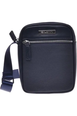BALDININI Tassen, Heren, Blauw, ONE Size, Leer, Crossbodytas