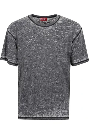 Diesel Tops, Heren, Grijs, S, Katoen, Grijze T-shirt & Polo voor mannen