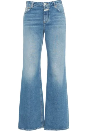 Closed Jeans, Dames, Blauw, W27, Katoen, Blauwe Wide Leg Jeans Gillan