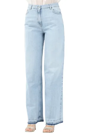 VICOLO Jeans, Dames, Blauw, S, Denim, Lichte Denim Flared Enkel Jeans