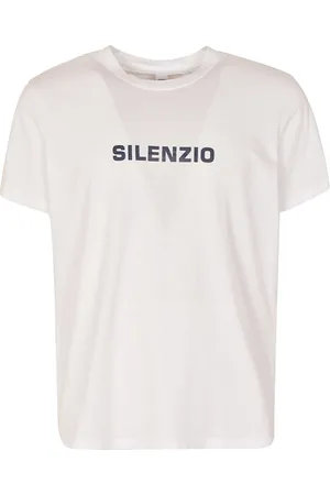 Aspesi Tops, Heren, Wit, XL, Katoen, Silenzio Katoenen Jersey T-shirt Wit