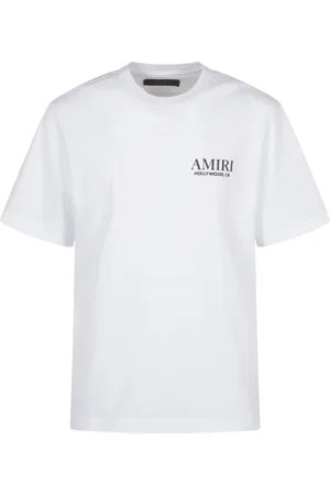 AMIRI Tops, Heren, Wit, M, Katoen, Bones Stacked T-shirt