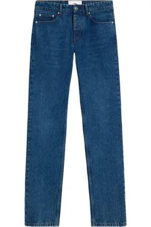 Ami Jeans, Heren, Blauw, W29, Denim, Straight-Fit Denim Jeans