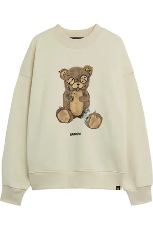 BARROW Sweatshirts & Hoodies, Heren, Wit, S, Witte Sweatshirt voor een stijlvolle uitstraling