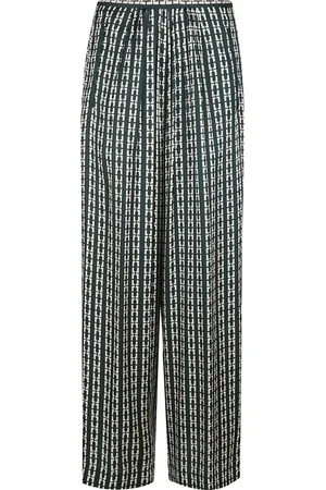 FORTE FORTE Broeken, Dames, Groen, M, Groene Broek Verhoog Garderobe Stijlvolle Uitjes