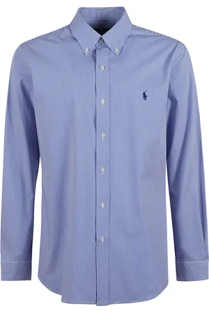 Ralph Lauren Overhemden, Heren, Blauw, 2Xl, Katoen, Sportshirt