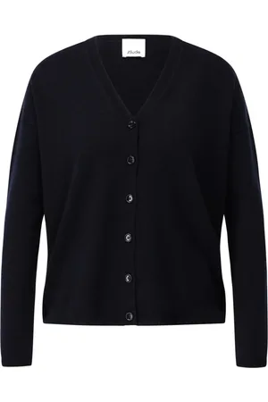 Allude Truien, Dames, Blauw, S, Cashmere V-hals Cardigan