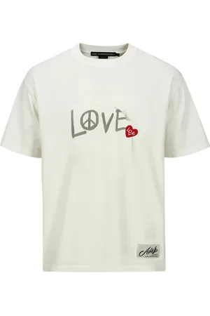 Andersson Bell Tops, Heren, Wit, L, Witte Love T-shirt en Polo
