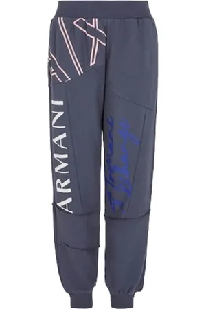 Armani Exchange Broeken, Dames, Grijs, M, Katoen, Grijze Joggingbroek, Unieke Stijl