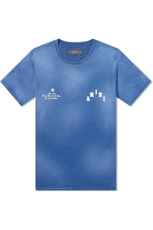 AMIRI Tops, Heren, Blauw, 2Xl, Katoen, Vintage College T-shirt