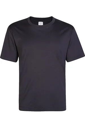 ELEVENTY Tops, Heren, Zwart, M, Katoen, Modal Katoen Ronde hals T-shirt