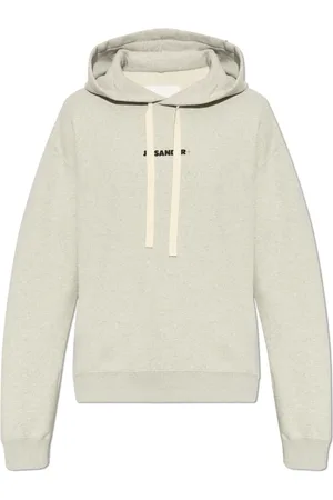 Jil Sander Sweatshirts & Hoodies, Heren, Grijs, M, Katoen, Sweatshirts & Hoodies