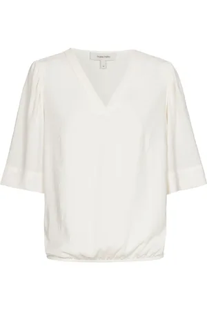 Marie Méro Blouses & Shirts, Dames, , 3Xl, Ecru V-Hals Blouse Tuniek