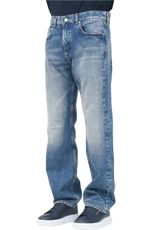 Tommy Hilfiger Jeans, Heren, Blauw, W36, Denim, Casual Denim Jeans met Vervaagde Details