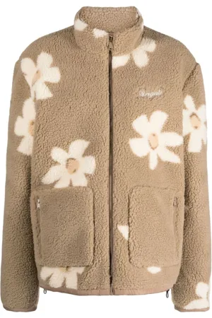 Axel Arigato Sweatshirts & Hoodies, Dames, Bruin, S, Polyester, Billie Flower Fleece Jacket
