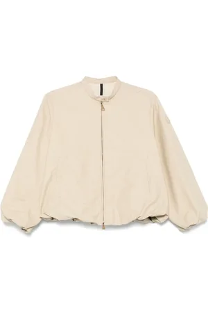 Moncler Jassen, Dames, , L, Ritsjas Logo Patch Elastische Zoom