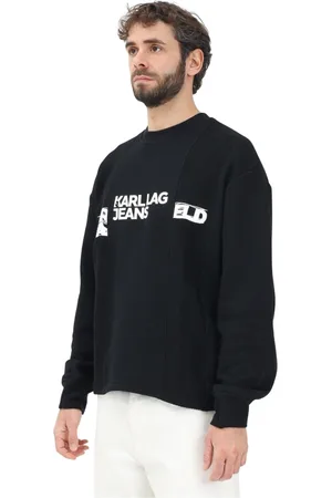 Karl Lagerfeld Sweatshirts & Hoodies, Heren, Zwart, L, Zwarte truien