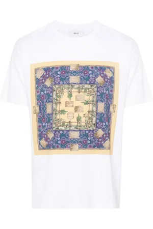 Bally Tops, Heren, Wit, S, Katoen, T-shirt van katoen met grafische print
