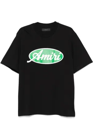 AMIRI Tops, Heren, Zwart, S, Katoen, Zwarte T-shirt en Polo