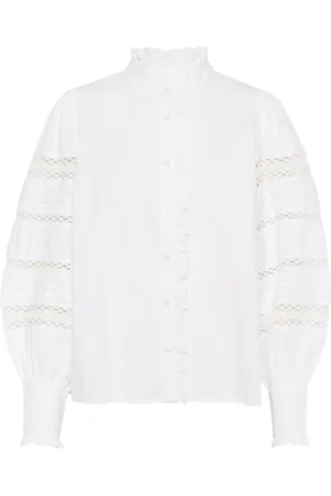 Kaffe Blouses & Shirts, Dames, Wit, XS, Katoen, Elegante Kawillow Shirt Blouse Optisch Wit