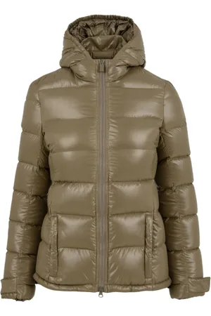 Aspesi Jassen, Dames, , L, Leer, Winterjas