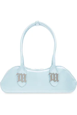MISBHV Tassen, Dames, Blauw, ONE Size, Leer, Leren tas