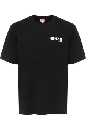 Kenzo Tops, Heren, Zwart, L, Bloemen Klassiek 2.0 Mode Ff 55Ts