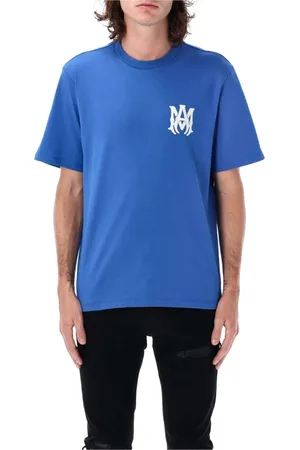 AMIRI Tops, Heren, Blauw, S, Katoen, Core Logo T-shirt
