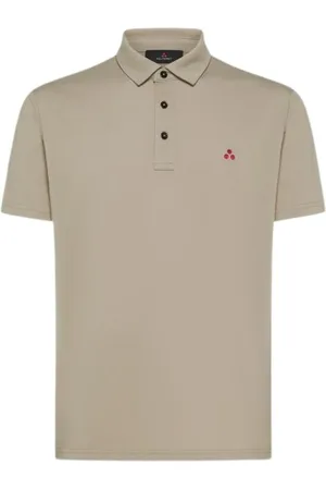 Peuterey Tops, Heren, Grijs, XL, Beige Polo Shirt Mezzola 02
