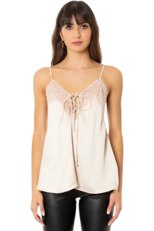 ANIYE BY Tops, Dames, Wit, L, Polyester, Sleeveless T-Shirt