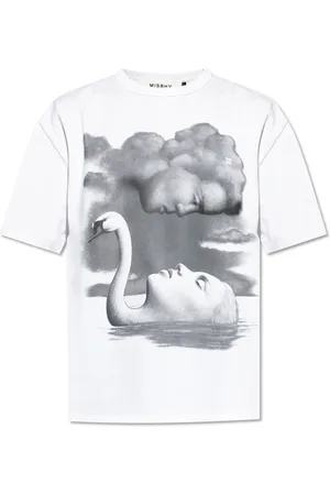 MISBHV Tops, Heren, Wit, XL, Katoen, Bedrukt T-shirt