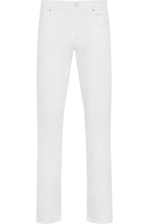 Jacob Cohen Jeans, Heren, Wit, W33, Katoen, Bard Katoenmix Broek