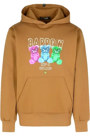 BARROW Sweatshirts & Hoodies, Heren, Bruin, M, Katoen, Hoodie met print