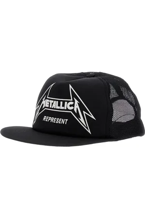 Represent Accessoires, Heren, Zwart, ONE Size, Katoen, Zwarte Baseball Cap met Maxi Logo