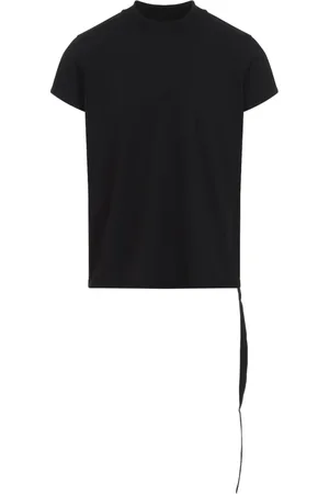 Rick Owens Tops, Heren, Zwart, XL, Katoen, Zwart T-shirt