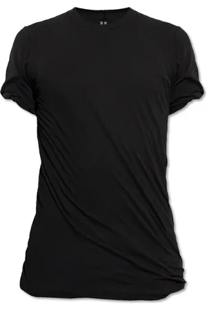 Rick Owens Tops, Heren, Zwart, L, Katoen, Double SS T-shirt