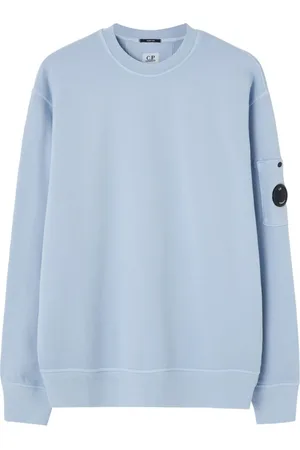 C.P. Company Sweatshirts & Hoodies, Heren, Blauw, L, Diagonal Fleece Sweaters