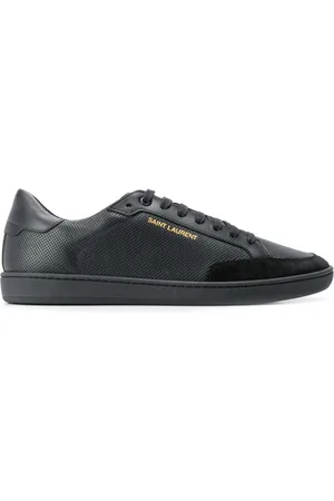 Saint Laurent Schoenen, Heren, Zwart, 41 1/2 EU, Leer, Court Classic Sl/10 Sneakers
