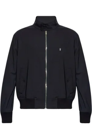 Givenchy Jassen, Heren, Blauw, M, Wol, 4G Motif Jas