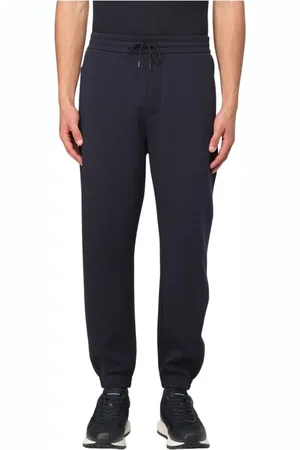 Emporio Armani Broeken, Heren, Blauw, L, Blauwe Stijlvolle Broek