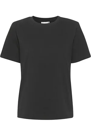 Gestuz Tops, Dames, Zwart, 2Xs, Katoen, Zwarte Katoenen Tee Noos Top