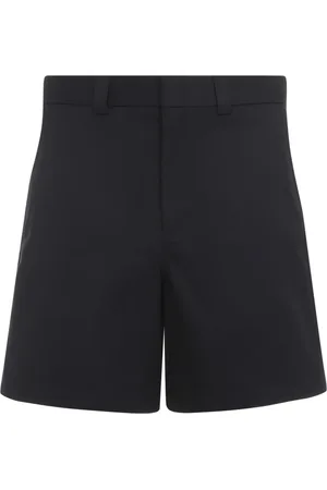 Gucci Korte broeken, Heren, Blauw, M, Katoen, Blauwe Katoenen Twill Shorts