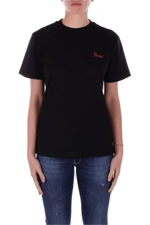 BARROW Tops, Dames, Zwart, M, Katoen, Zwart Logo T-shirt