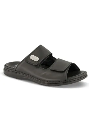 Rieker Schoenen, Heren, Zwart, 42 EU, Leer, Comfortabele Sandaal